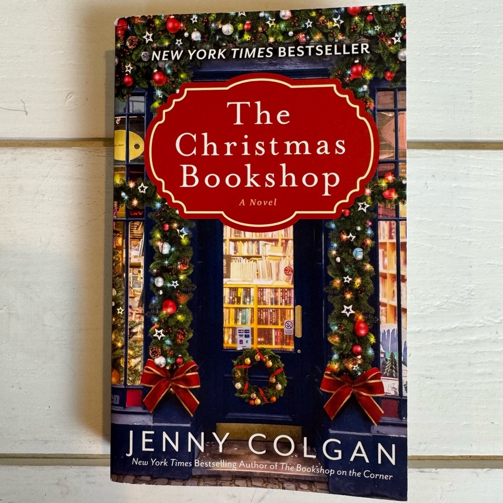 The Christmas Bookshop by Jenny Colgan- Festive Red Cover